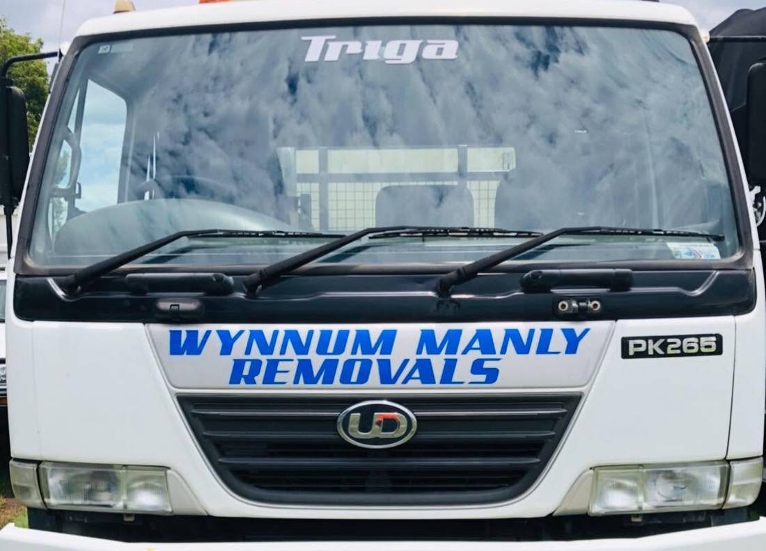 The Wynnum Manly Removals UD truck, signwritten across the bonnet